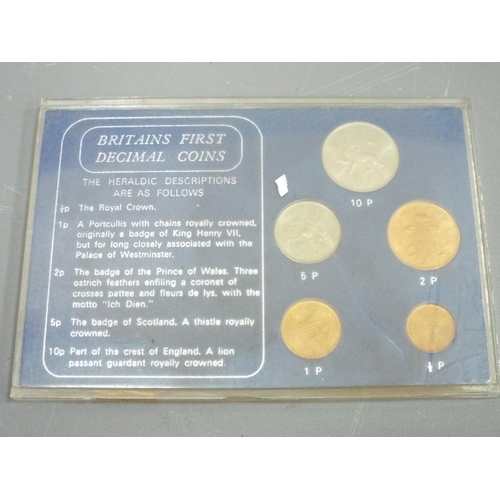 140 - 6 Great Britain coin sets, Decimal issue , Coinage of Great Britain etc. (6)