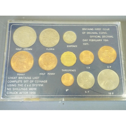 141 - 6 Great Britain coin sets, Decimal issue , Coinage of Great Britain etc. (6)