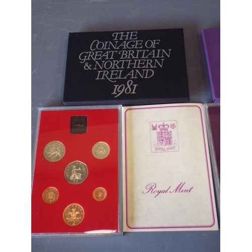 144 - 2 Royal Mint proof sets The coinage of Great Britain and Northern Ireleand 1980 & 1981 (4)