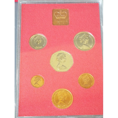 153 - 2 Royal mint proof sets decimal coinage collection of Great Britain and Northern Ireland 1972 & 1973... 