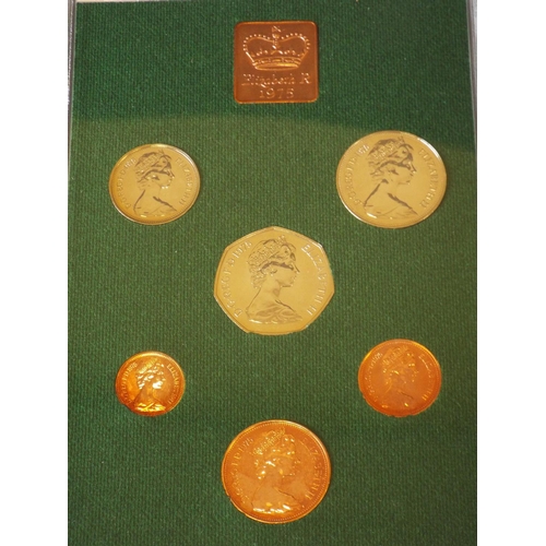 161 - 2 Royal mint proof sets decimal coinage collection of Great Britain and Northern Ireland 1970 & 1975... 