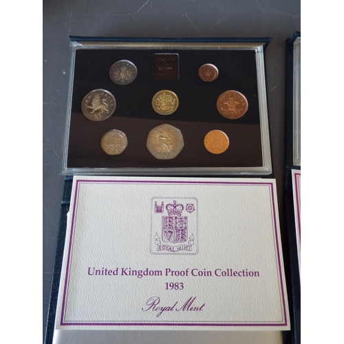 163 - 2 Royal mint proof sets United Kingdom coin collection 1983 & 1984 (1)