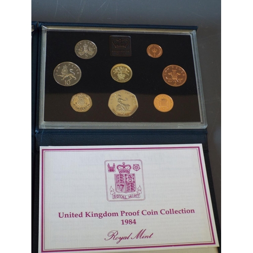 164 - 2 Royal mint proof sets United Kingdom coin collection 1983 & 1984 (1)