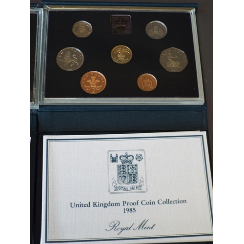 167 - 2 Royal mint proof sets United Kingdom coin collection 1985 & 1986 (1)
