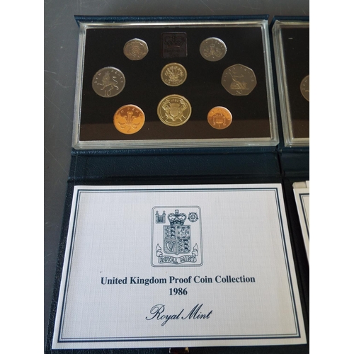168 - 2 Royal mint proof sets United Kingdom coin collection 1986 & 1987 (1)