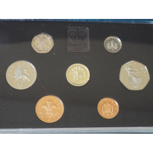177 - 2 Royal mint proof sets United Kingdom coin collection 1990 & 1991 (1)