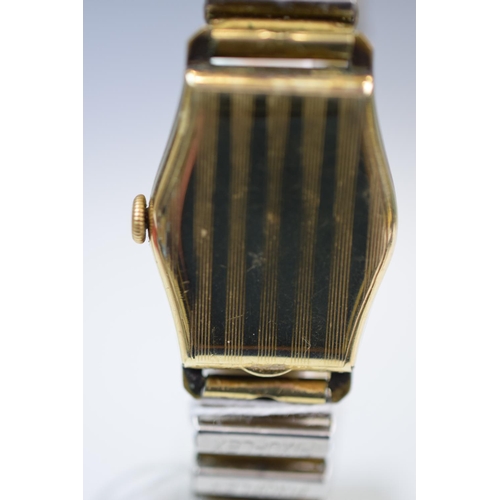 342 - Vintage Veko, Gents watch with rolled gold body and strap, Small subsidiary dial. Running order. See... 