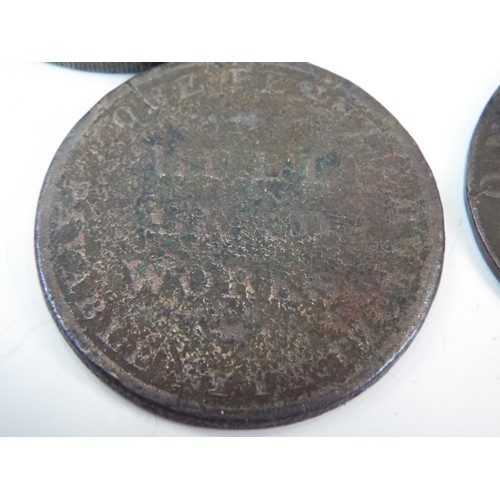 346 - Two 1997 Commemorative £5 Coins, 1812 Hull Leadworks penny, 1844 Victorian Half Farthing in fine con... 