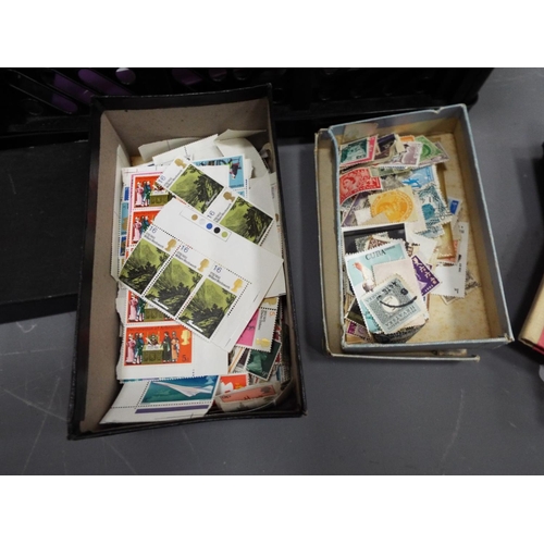 322 - A box full of various albums, sheets booklets of world and GB stamps.