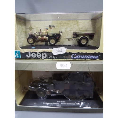 414 - Four die cast models of Military Vehicles by Cararama. Boxed and unused, see photos.