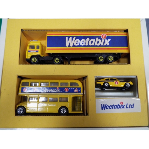 423 - Corgi Weetabix collectors set plus a Lledo Unilever collection set. Both boxed and unused condition.... 