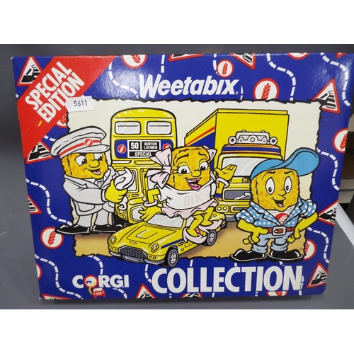 423 - Corgi Weetabix collectors set plus a Lledo Unilever collection set. Both boxed and unused condition.... 