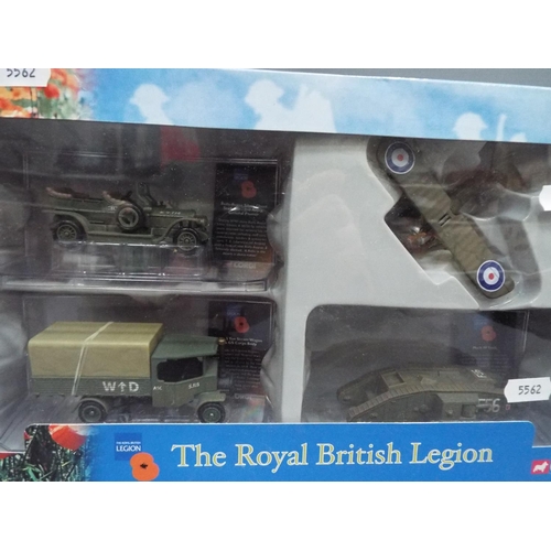 433 - Corgi Gift Set, Royal British Legion, WW2 Vehicles. Boxed and unused, see photos