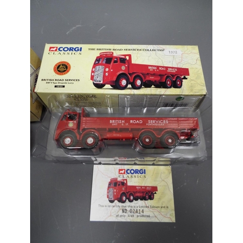 438 - Two Corgi Classics die cast model Trucks. Both boxed in unused condition . See photos.