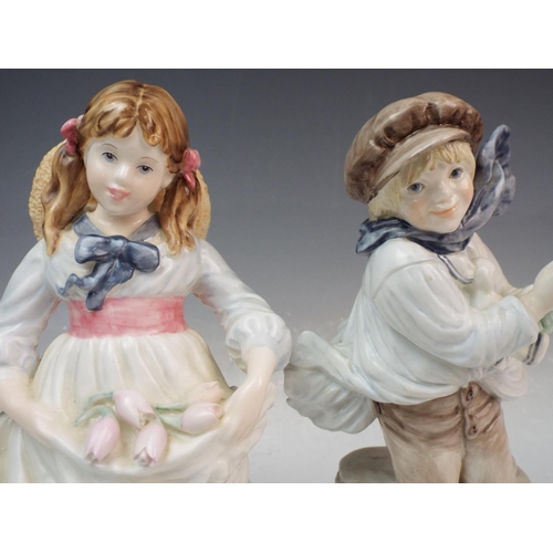 46 - 2 Coalport figurines 