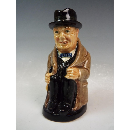 89 - Royal Doulton Winston Churchill toby jug standing 10cms tall.