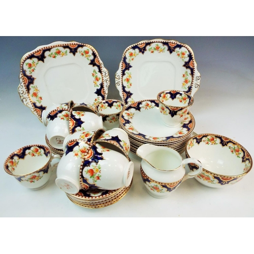 130 - Sutherland china part tea set, approx 37 pieces.