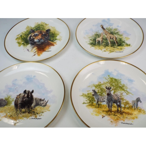 143 - 8 Wedgwood David Shephard wildlife collection plates 10.5