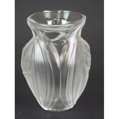 198 - Lalique Pavie vase 5