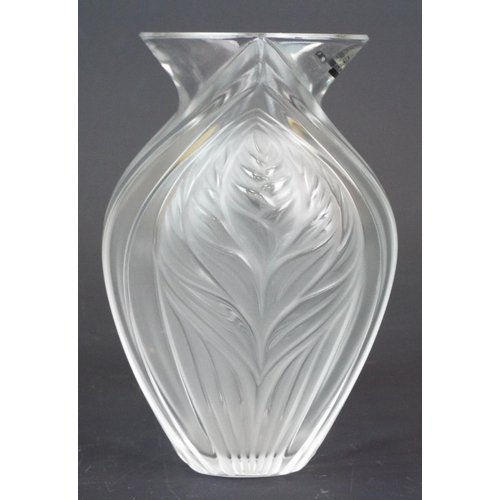 198 - Lalique Pavie vase 5