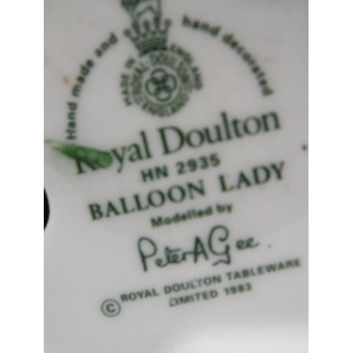 208 - Royal Doulton Balloon Lady HN2935 Peter A Gee figurine.