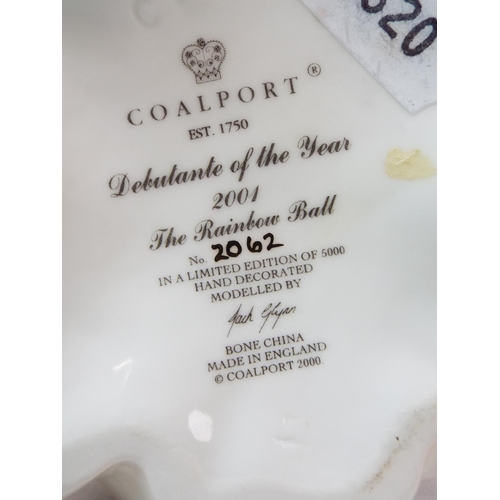 215 - 3 Coalport figurines, Debutant of the year 2001 