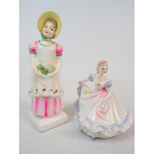 217 - 2 Royal DouLton figurineS Emma HN2834 & Ninette HN3215