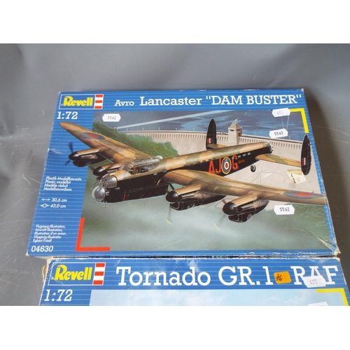 455 - Three 1:72 scale Revill model Aircraft kits, Tatty boxes, unused condition. See photos