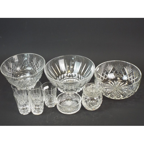 361 - Selection of Crystal glass bowls and glasses etc.