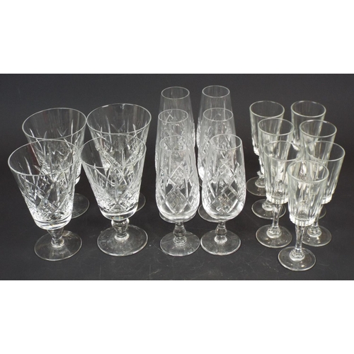 362 - Various Crystal glasses including six by Royal Doulton.