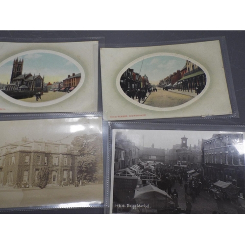 354 - Ten old postcards of Brigg and Scunthorpe. See photos.