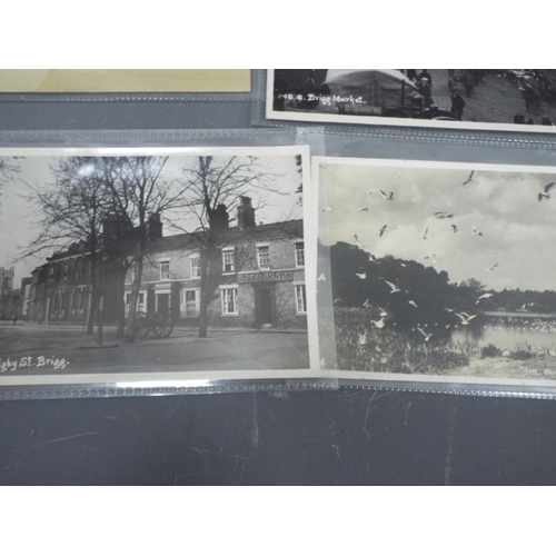 354 - Ten old postcards of Brigg and Scunthorpe. See photos.