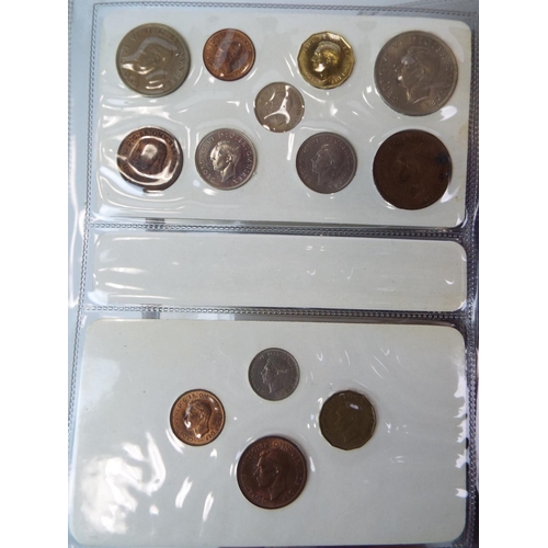 616 - Sets of UK Silver and Copper coinage from 1937 to 1951. Believed to be complete. See photos.