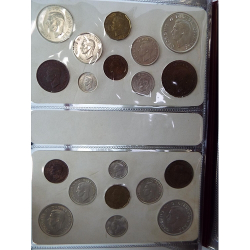 616 - Sets of UK Silver and Copper coinage from 1937 to 1951. Believed to be complete. See photos.