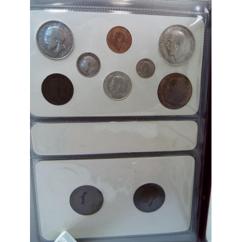 617 - Sets of UK Silver and Copper Coinage from 1911 to 1936. Believed to be complete. See photos.