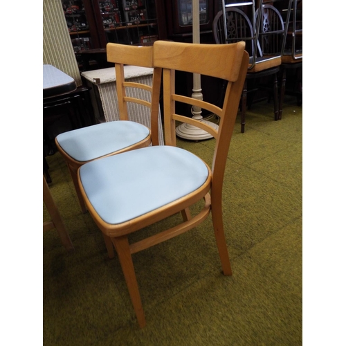 1005 - 1970's Retro folding table with matching chairs made by Ligna of Czechoslovakia. Excellent condtion.... 