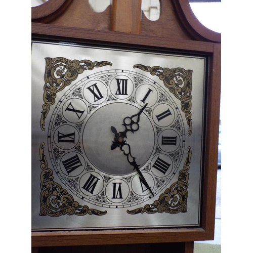 1020 - Electric clock/CD rack in the shape of a long case clock. See photos.