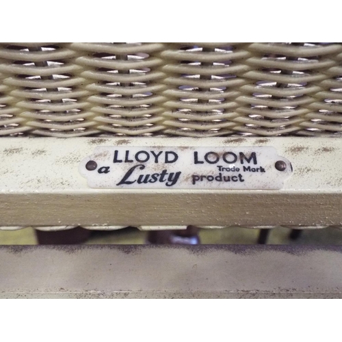 990 - Lloyd Loom Laundry basket, C1930. see photo