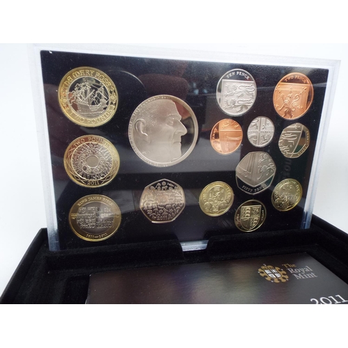 632A - Royal Mint 2011 UK Proof Coin Set. All boxed and in unused condition. see photos.