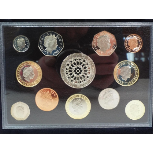 636 - Royal Mint 2007 UK Proof Coin Collection. All cased and unused condition. See photos.