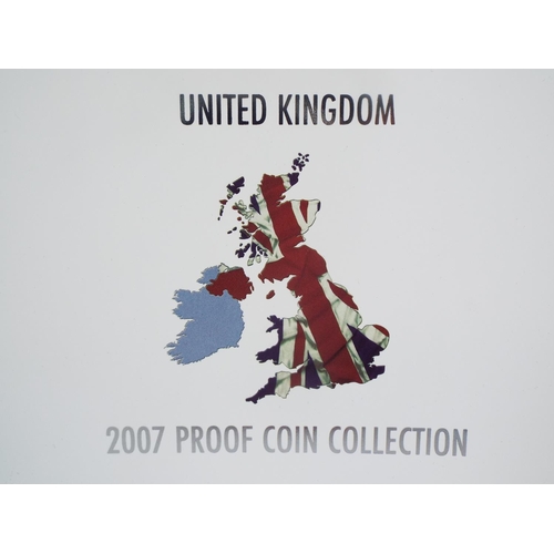 636 - Royal Mint 2007 UK Proof Coin Collection. All cased and unused condition. See photos.