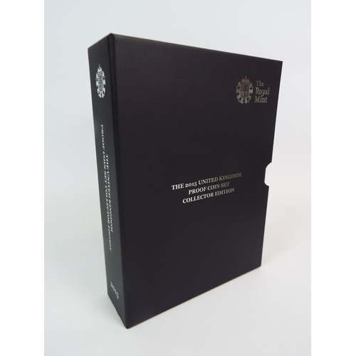 636a - Royal Mint 2015 UK Proof Collectors coin set. Boxed and unused condition. see photos.