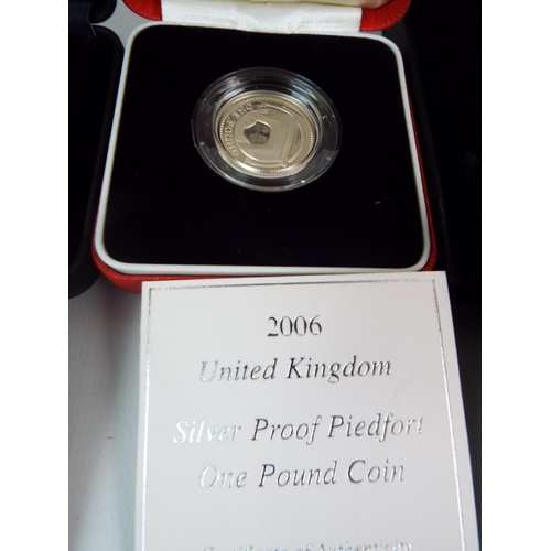 637a - Selection of Royal Mint UK Silver Piedfort Proof coins. all with boxes/COA's. see photos.