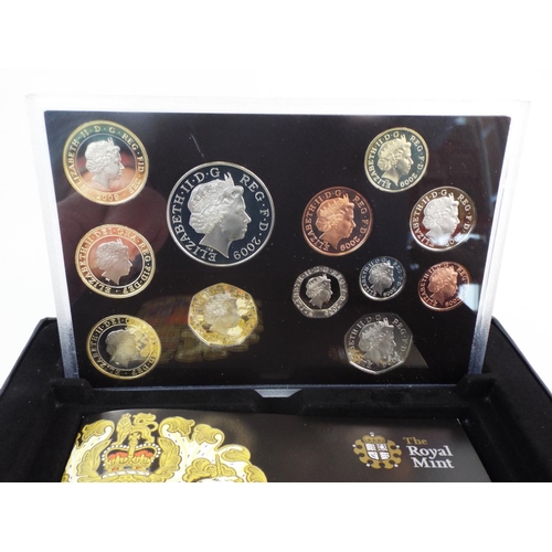 640 - Royal Mint 2009 UK Proof Coin Collection. All cased and in Unused condition. See photos.