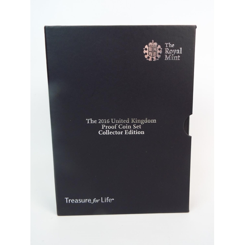 646 - Royal Mint 2016 UK Proof Coin Collection. All cased and in unused condition. See photos.