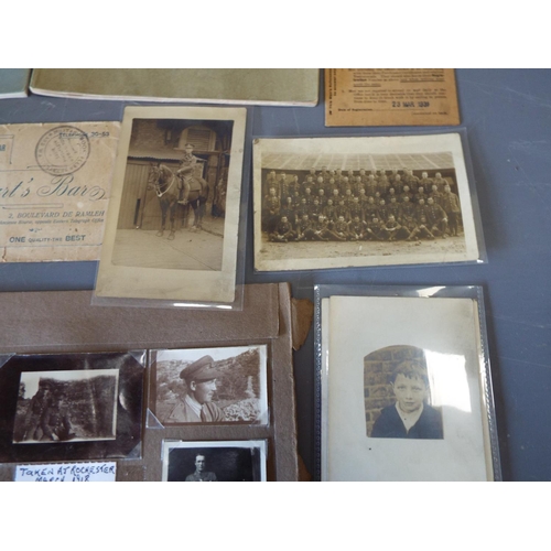 794 - Various military ephemera, photographs etc.