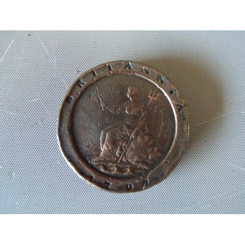 806 - George III 1797 Cartwheel penny.