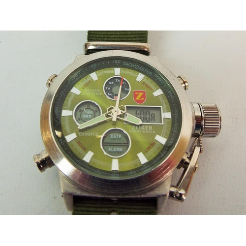 898 - Zeiger sports watch in working condition.