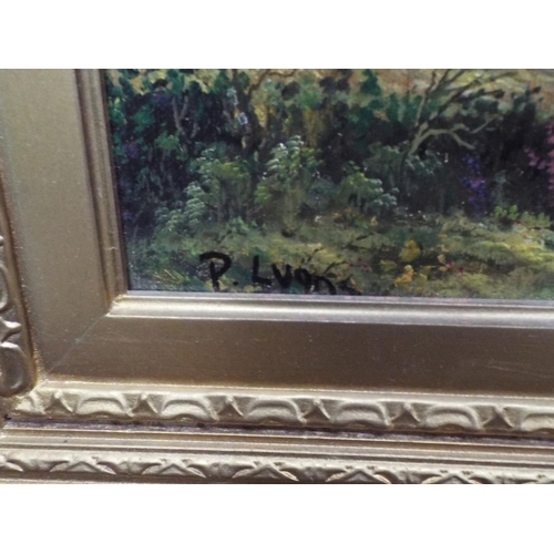 1091 - Pair of oil on canvasl in gilt frames with measure 22 x 14