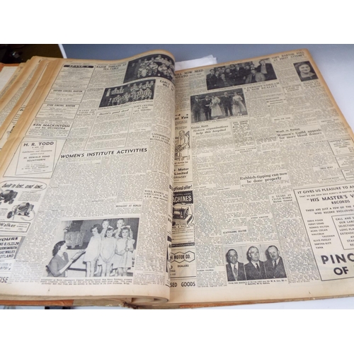 1122 - A Very large book containing the Scunthorpe Telegraph plus Hull and Yorkshire times newspaper editio... 